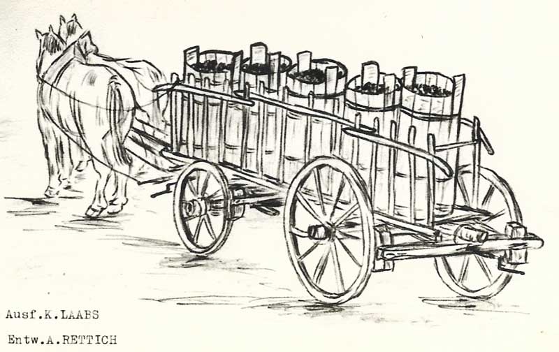 Der Traubenwagen im Torkel in Bodman